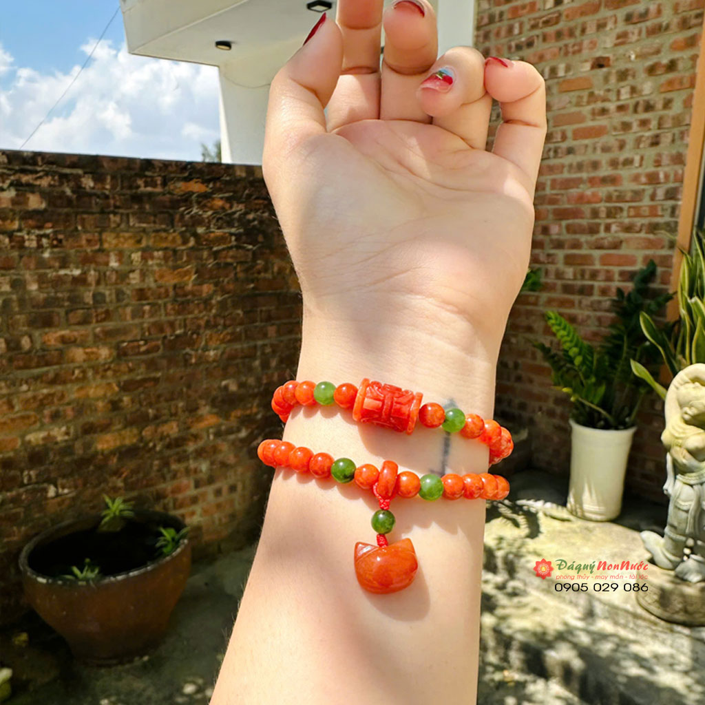 Chuỗi ngọc huyết 6ly mix lu thống