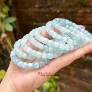 Vòng tay lu thống thạch anh Aquamarine