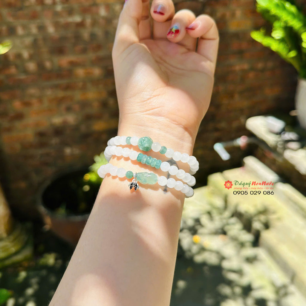 Chuỗi vòng tay tài lộc bạch ngọc 2 vong tay tai loc 5