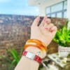 Vòng kiềng mã não trắng cam 10 kieng ma nao2