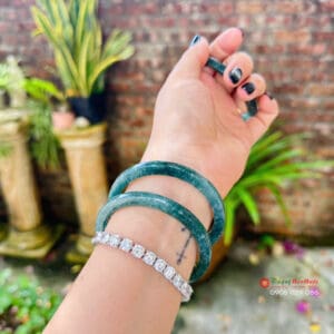 Kiềng ngọc Lam bản vuông