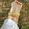 Vòng tay may mắn charm thạch anh tóc vàng