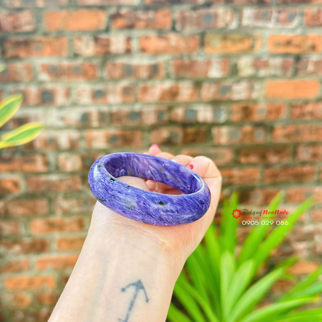 Vòng tay đá mắt rồng Charoite 5 da mat rong Charoite 4