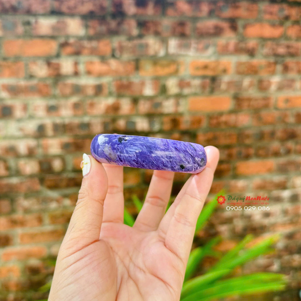 Vòng tay đá mắt rồng Charoite 3 da mat rong Charoite1