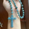 Chuỗi mân côi đá ngọc lam