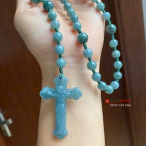 Chuỗi mân côi đá ngọc lam