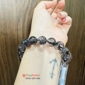 Vòng tay thach anh tóc đen Vip A