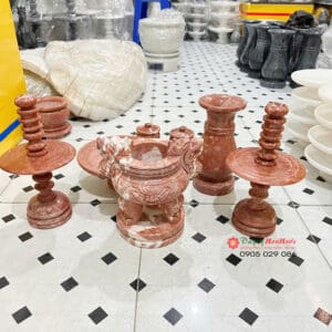 Bộ Đồ Thờ Cúng Bằng Đá Tự Nhiên