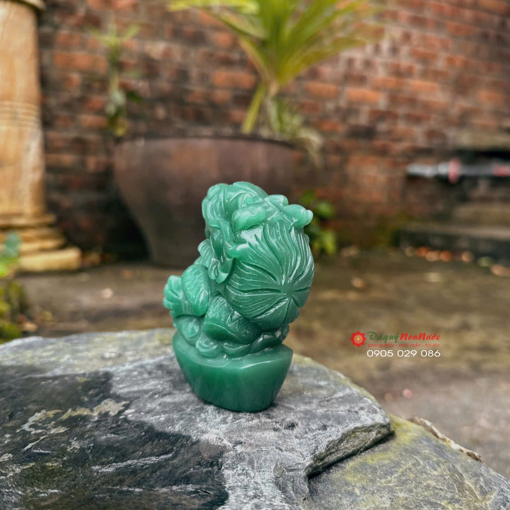 Tượng Rồng Đá Phong Thủy Thạch Anh Aven Xanh 2 rong da 6