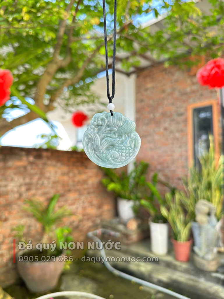 Mặt dây chuyền Cá chép hoa sen 4 2