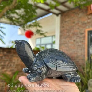 Rùa phong thủy đá đen