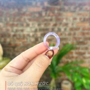 Nhẫn thạch anh tím
