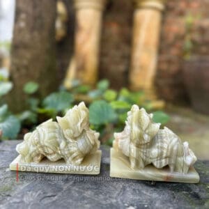 Cặp tỳ hưu đá ngọc Pakistan