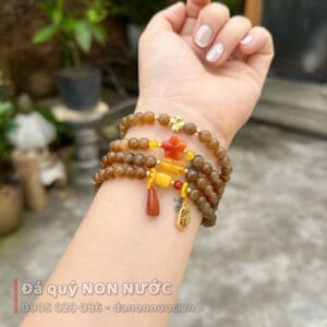 Chuỗi vòng ngoc hòa điền 108 hạt